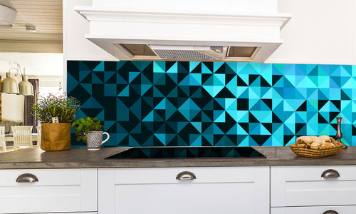 Kuhinjski paneli Abstract Light Brilliant - Stekleni / PVC plošče / Pleksi steklo - s tiskom za kuhinjo, Stenske obloge PKU0149 - Life-decor.si