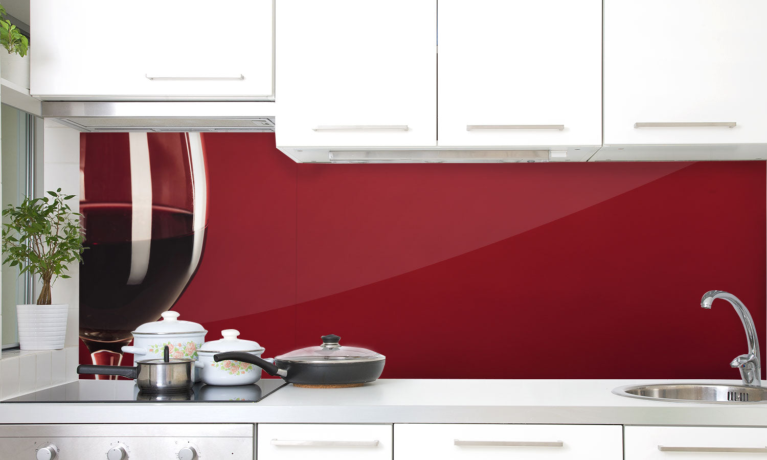 Kuhinjski paneli Wine - Pleksi steklo - s tiskom za kuhinjo, Stenske obloge PKU0189