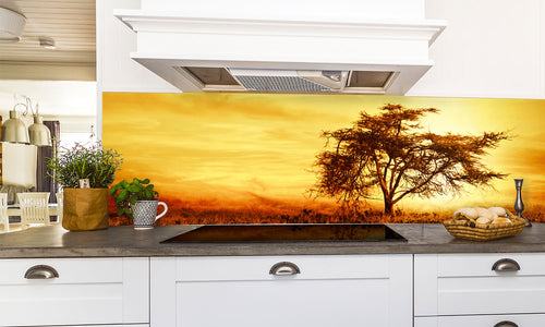 Kuhinjski paneli Big Africa - Stekleni / PVC plošče / Pleksi steklo - s tiskom za kuhinjo, Stenske obloge PKU0201 - Life-decor.si