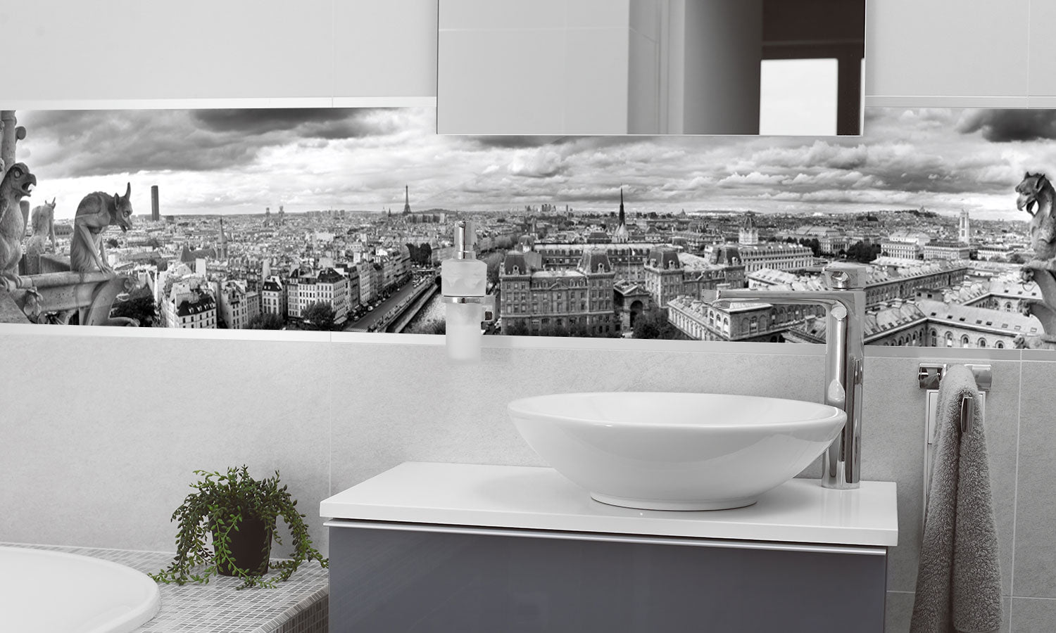 Kuhinjski paneli Paris by Notredame - Pleksi steklo - s tiskom za kuhinjo, Stenske obloge PKU0206