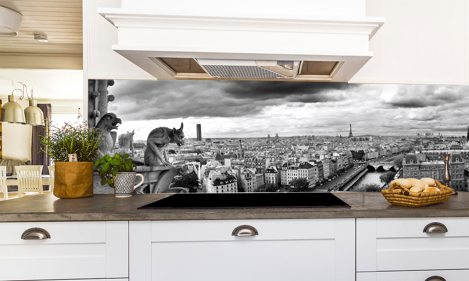 Kuhinjski paneli Paris by Notredame - Pleksi steklo - s tiskom za kuhinjo, Stenske obloge PKU0206