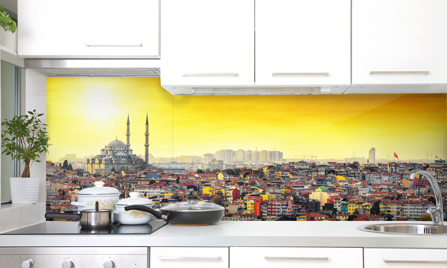 Kuhinjski paneli Istanbul Mosque - Pleksi steklo - s tiskom za kuhinjo, Stenske obloge PKU0222