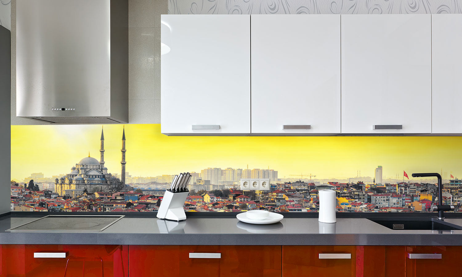 Kuhinjski paneli Istanbul Mosque - Pleksi steklo - s tiskom za kuhinjo, Stenske obloge PKU0222