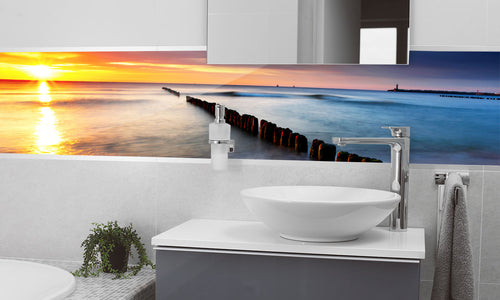 Kuhinjski paneli Baltic sea - Stekleni / PVC plošče / Pleksi steklo - s tiskom za kuhinjo, Stenske obloge PKU0225 - Life-decor.si
