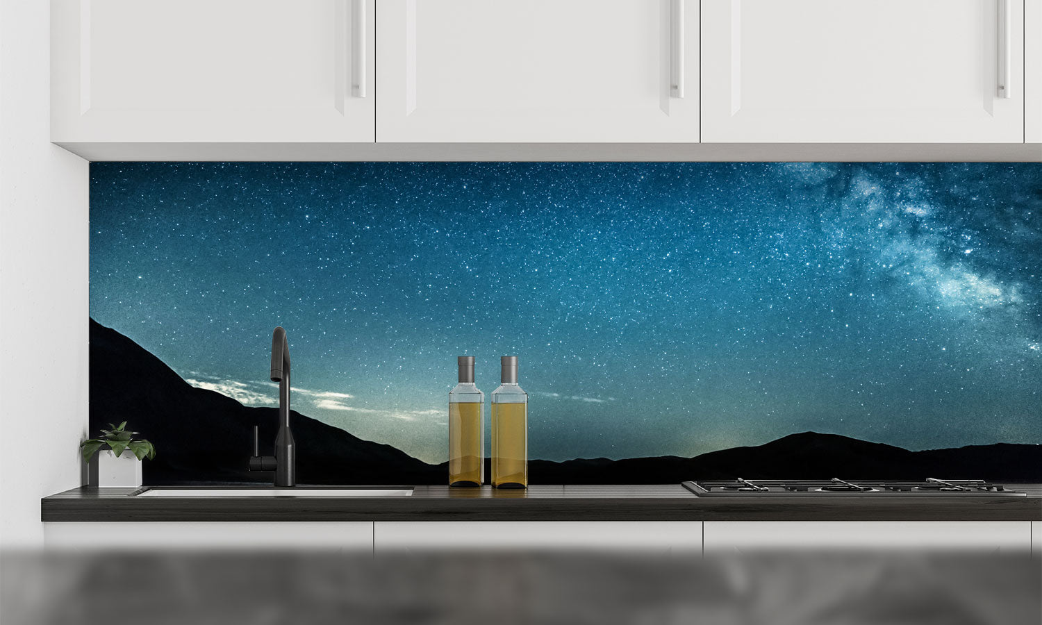 Kuhinjski paneli Mountain background - Pleksi steklo - s tiskom za kuhinjo, Stenske obloge PKU0252