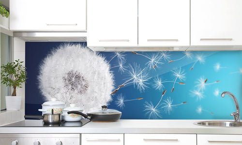 Kuhinjski paneli Dandelion field - Stekleni / PVC plošče / Pleksi steklo - s tiskom za kuhinjo, Stenske obloge PKU0279 - Life-decor.si