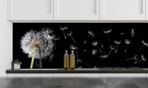 Kuhinjski paneli Dandelion blowing - Stekleni / PVC plošče / Pleksi steklo - s tiskom za kuhinjo, Stenske obloge PKU0282 - Life-decor.si
