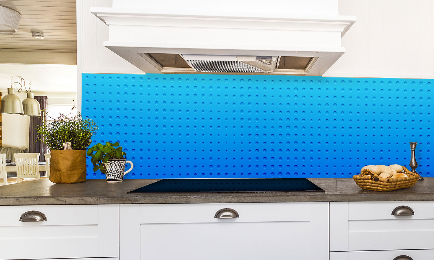 Kuhinjski paneli Grill pattern - Pleksi steklo - s tiskom za kuhinjo, Stenske obloge PKU0113
