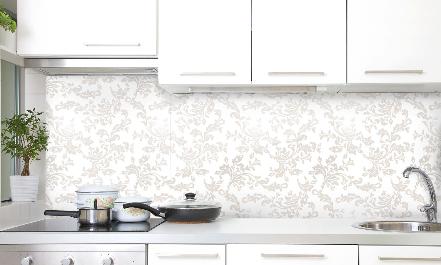 Kuhinjski paneli Seamless Wallpaper - Pleksi steklo - s tiskom za kuhinjo, Stenske obloge PKU0344