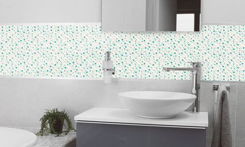 Kuhinjski paneli Diagonal dots - Stekleni / PVC plošče / Pleksi steklo - s tiskom za kuhinjo, Stenske obloge PKU0359 - Life-decor.si