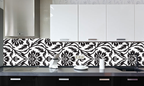 Kuhinjski paneli  Floral seamless pattern - Stekleni / PVC plošče / Pleksi steklo - s tiskom za kuhinjo, Stenske obloge PKU0364 - Life-decor.si