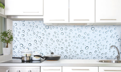 Kuhinjski paneli  Water drops background - Stekleni / PVC plošče / Pleksi steklo - s tiskom za kuhinjo, Stenske obloge PKU0387 - Life-decor.si