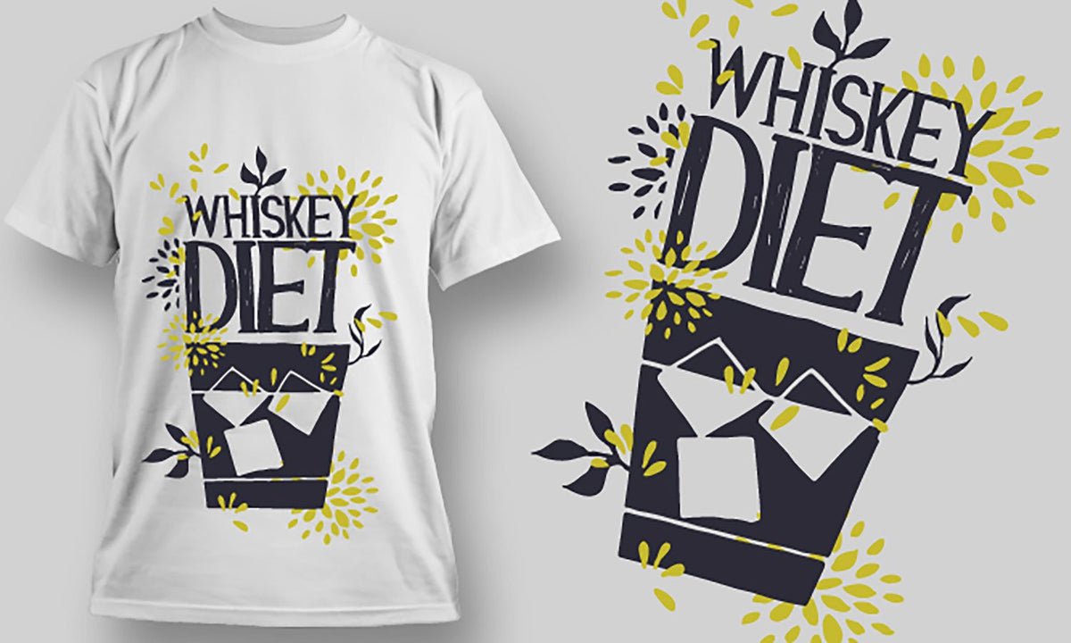 Majica Whiskey Diet, T-Shirt Moška, Ženska in Otroški model 150g.  TS270