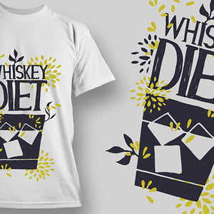 Majica Whiskey Diet, T-Shirt Moška, Ženska in Otroški model 150g.  TS270