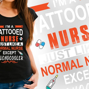 Majica Tattoo Nurse, Moška, Ženska in Otroški model 150g.  TS214