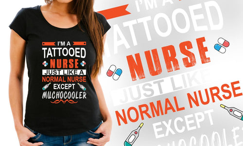 Majica Tattoo Nurse, Moška, Ženska in Otroški model 150g.  TS214