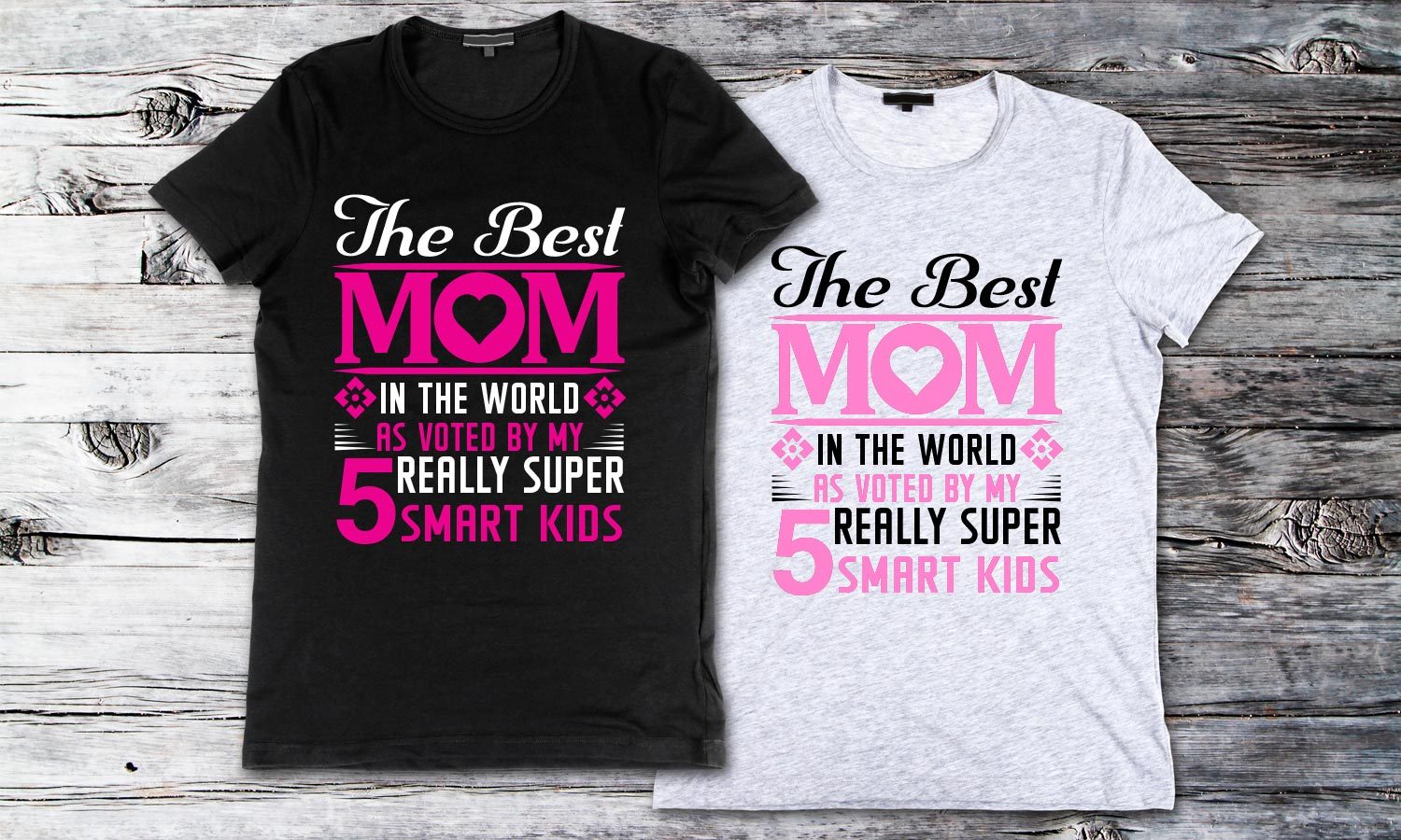 Majica The Best Mom, Moška, Ženska in Otroški model 150g.  TS168
