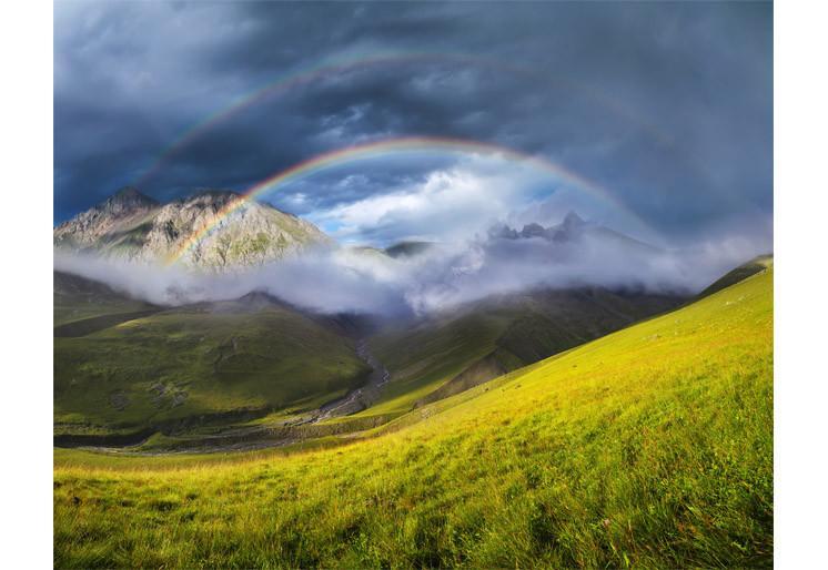 Samolepilne stenske tapete  Rainbow in mountain valley SW253