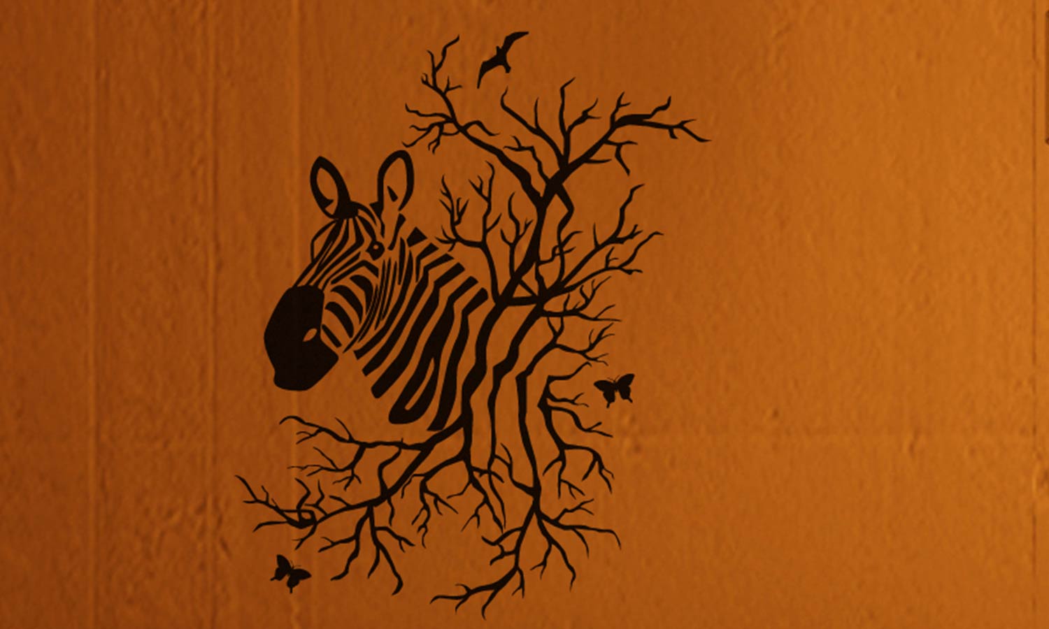 Stenske nalepke Creatrix zebra - M13